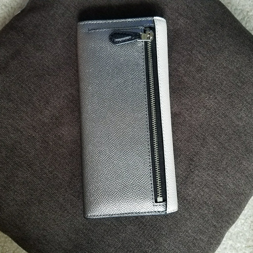 Coach wallet colorblock silver/chalk - Picture 5 of 6